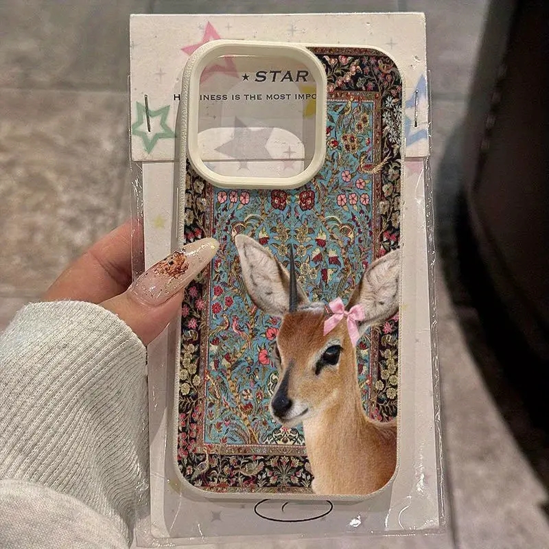 Phone Cases Xiaomi 15 - ヴィンテージ鹿ライチ柄シリコン製スマホケース Xiaomi 15T Pro 14T 13T