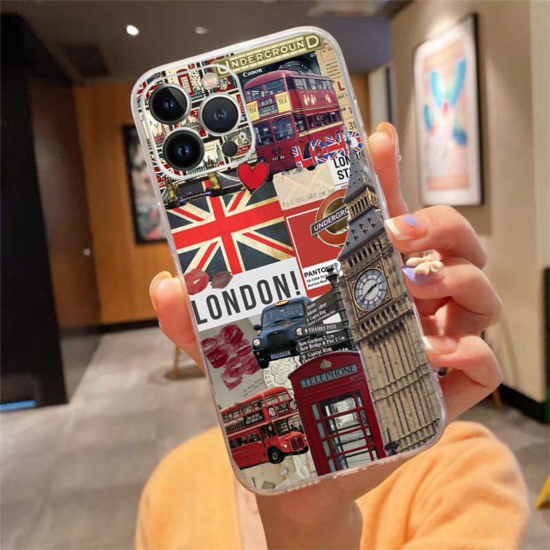 Phone Cases London - ロンドン風スマホケース iPhone 17 Pro Max、Air 16、15、14、13