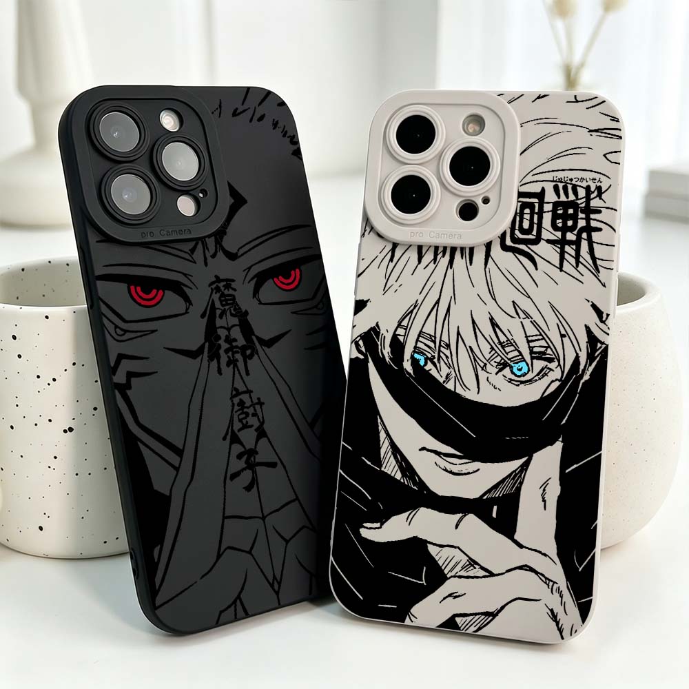 Phone Cases Jujutsu Kaisen - アニメ「呪術廻戦」クールカバーシリコンケース iPhone 17 16 15 14