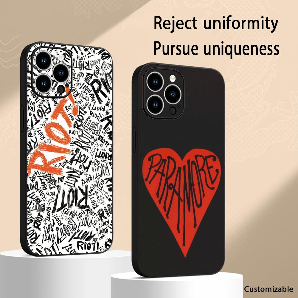 Phone Cases Iphone 13 - パラモアのクールなシンガーチーム柄デザインのiPhoneケース（iPhone18、17、16、e、15、14、13 Plus、Mini、Pro Max対応）ソフトブラック耐衝撃カバー