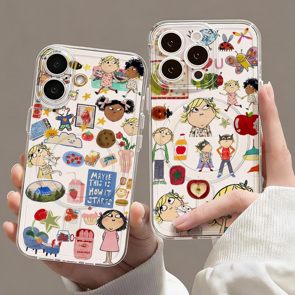 漫画C-チャーリーとローラのスマホケース、iPhone 17 - Phone Cases Iphone 13 のレビューと価格