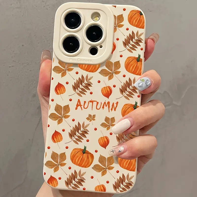 秋の紅葉とカボチャ柄デザインのXiaomi 14T Pro、 - Phone Cases Xiaomi 15 のレビューと価格