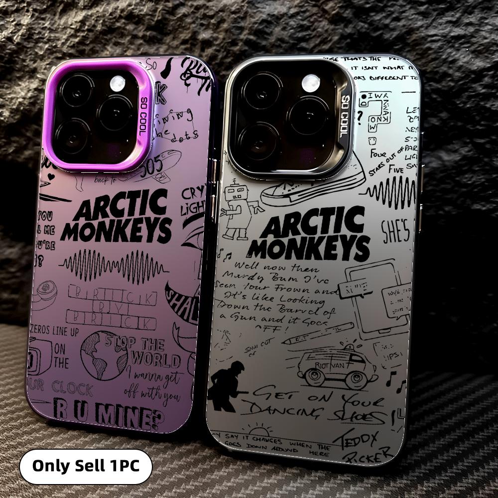 A-Arctic Monkeysのバンドロゴ入り、カラフルな - Phone Cases For Iphone 16 のレビューと価格