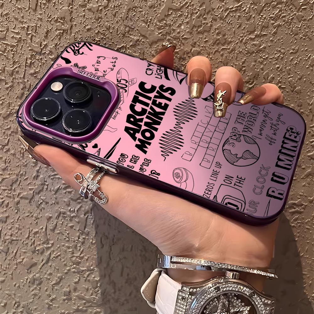 A-Arctic Monkeysのバンドロゴ入り、カラフルな - Phone Cases For Iphone 16 のレビューと価格