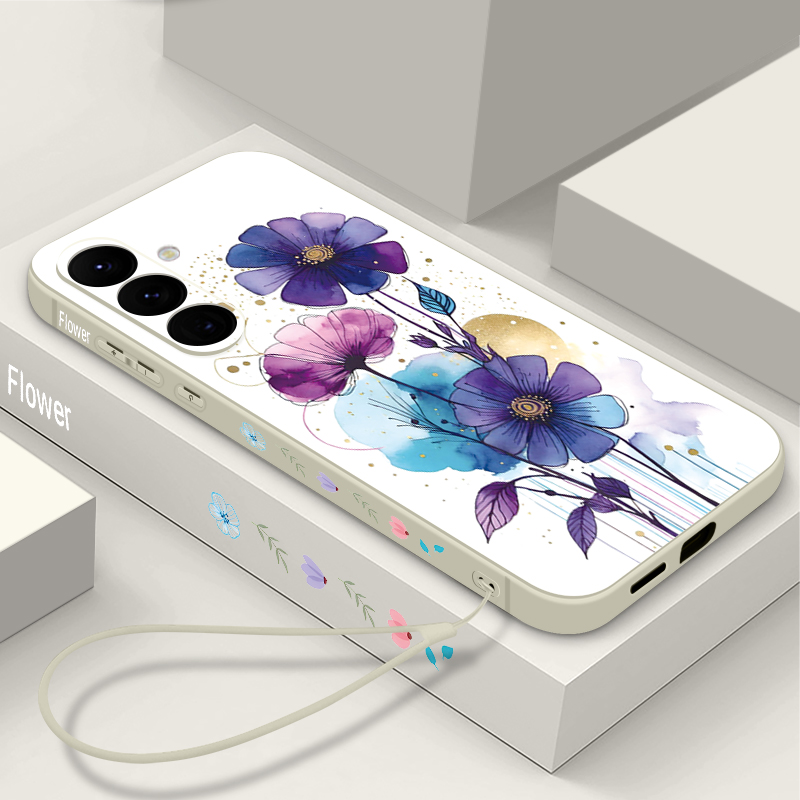 クリエイティブな花柄ランヤード付きスマホケース Samsun - Phone Cases Galaxy A16 5G のレビューと価格