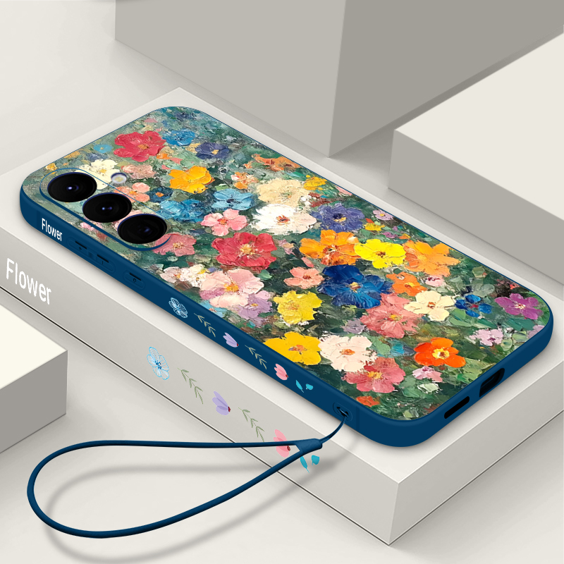 クリエイティブな花柄ランヤード付きスマホケース Samsun - Phone Cases Galaxy A16 5G のレビューと価格
