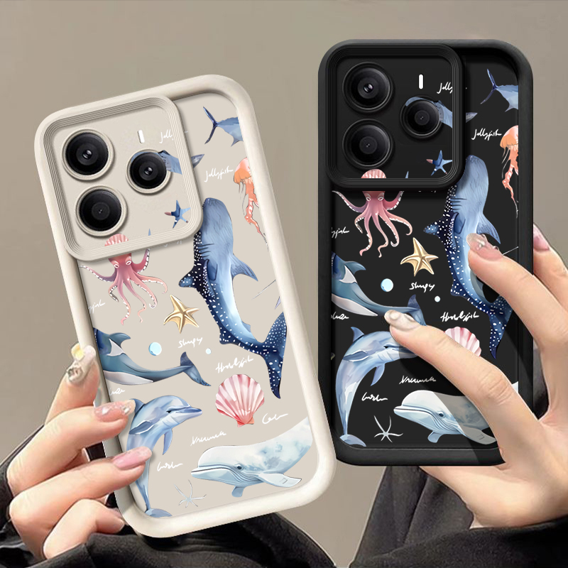 かわいいイルカ柄のソフトケース Xiaomi Redmi N - Phone Cases Xiaomi 15 のレビューと価格