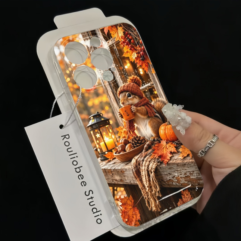 漫画動物リスシリコン製スマホケース iPhone 15 16 - Phone Cases For Iphone 16 のレビューと価格