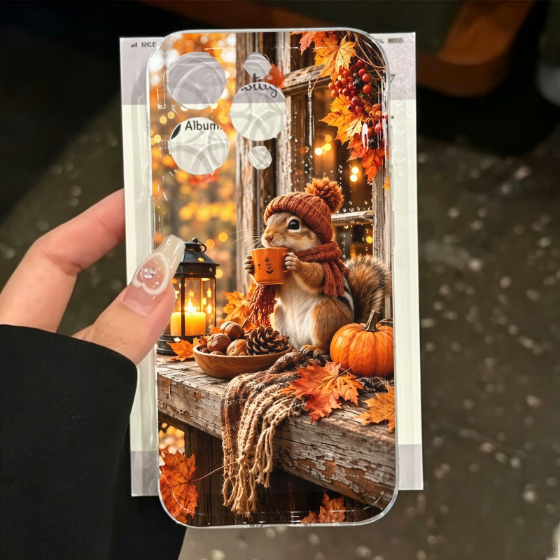 漫画動物リスシリコン製スマホケース iPhone 15 16 - Phone Cases For Iphone 16 のレビューと価格