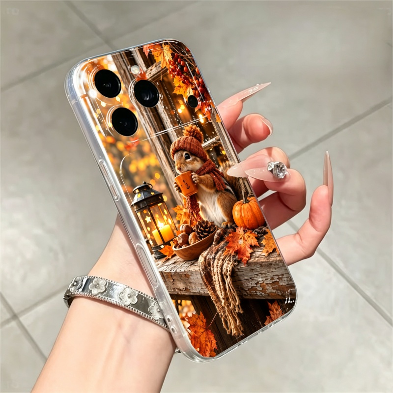 漫画動物リスシリコン製スマホケース iPhone 15 16 - Phone Cases For Iphone 16 のレビューと価格