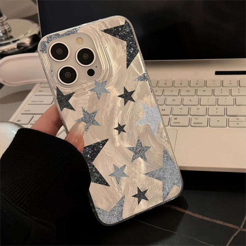 輝く星柄のおしゃれなスマホケース iPhone 17 16  - Phone Cases Xr Iphone のレビューと価格