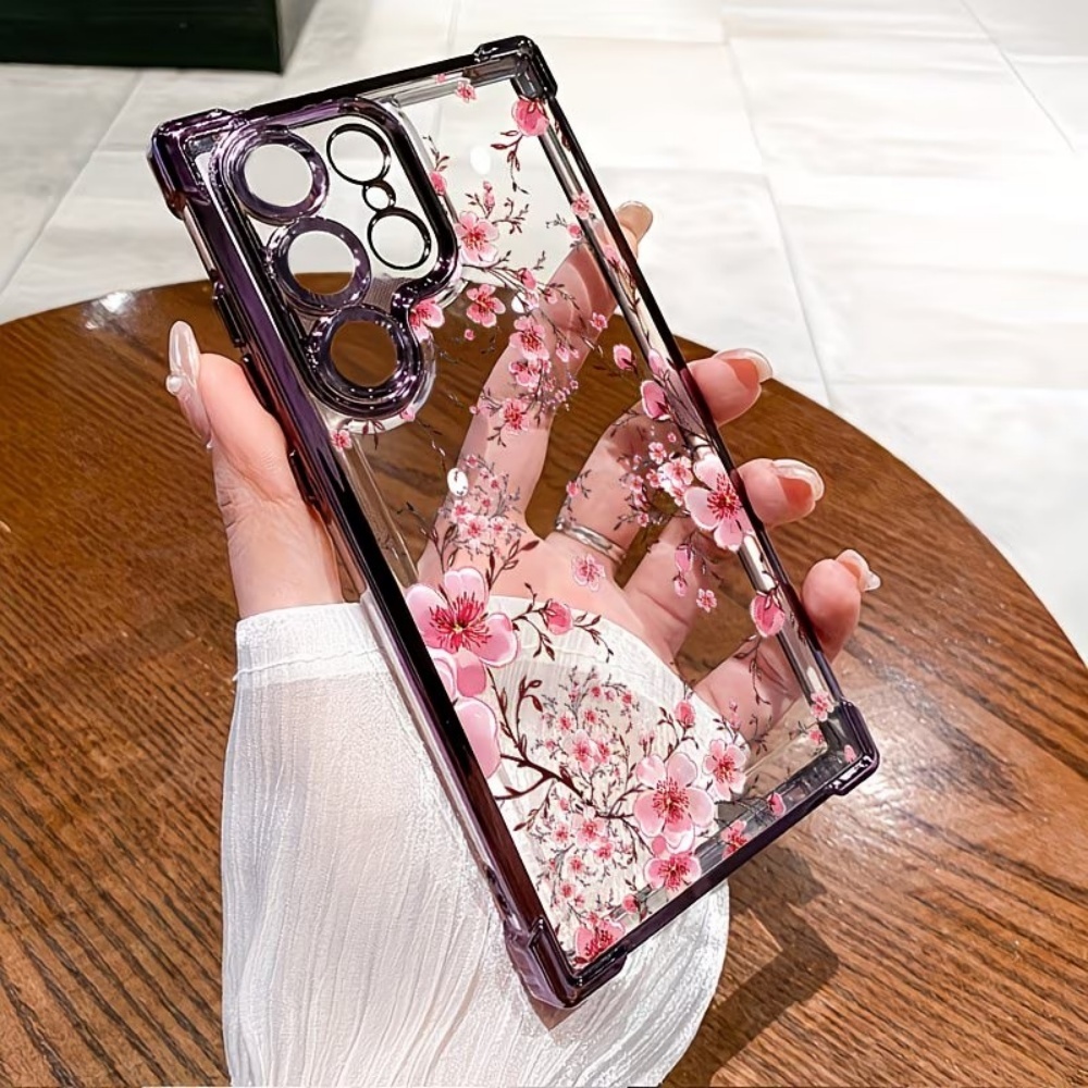 桜の花柄電気メッキ四隅耐衝撃スマホケース Samsung G - Phone Cases Galaxy A16 5G のレビューと価格