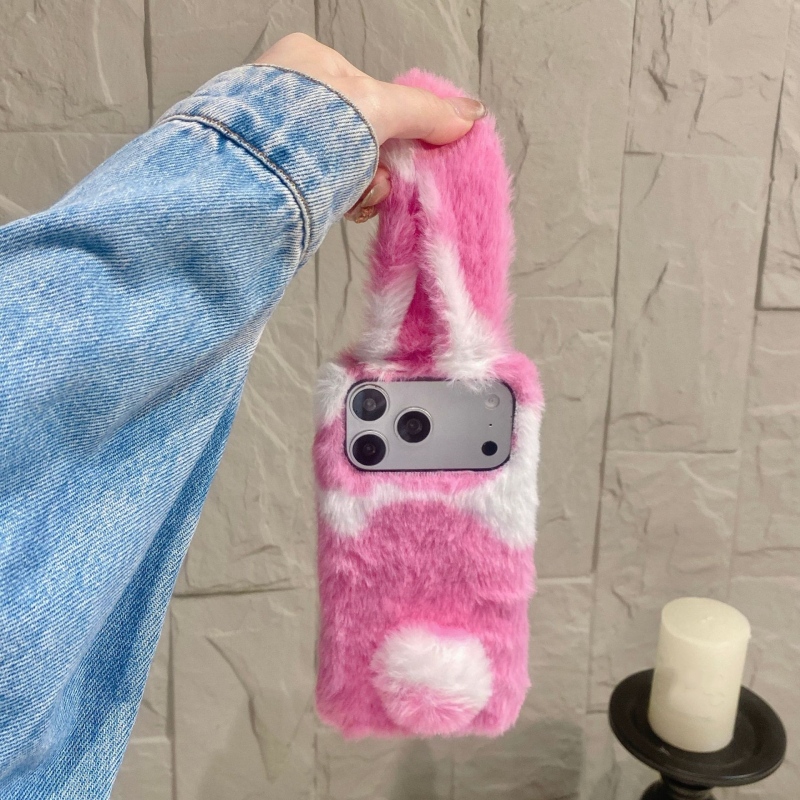 可愛いウサギデザインのふわふわスマホケース iPhone 1 - Phone Cases For Iphone 16 のレビューと価格