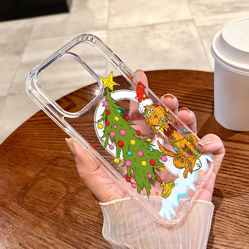 子犬をテーマにしたクリスマスパーティー クリアスマホケース  - Phone Cases Xr Iphone のレビューと価格