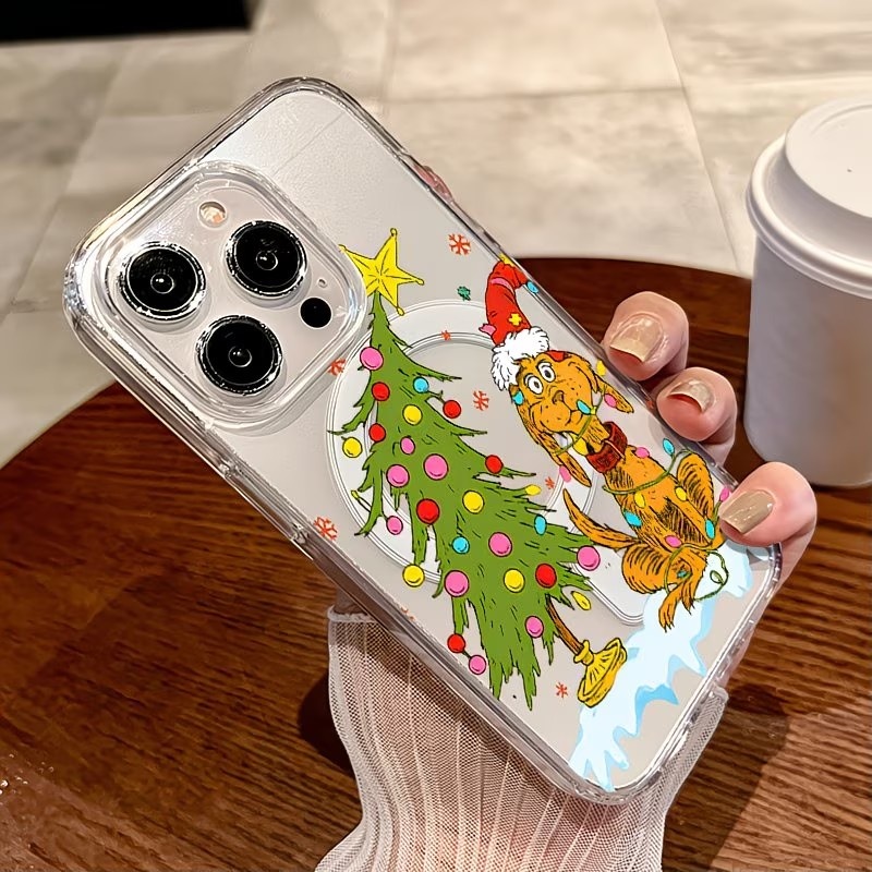 子犬をテーマにしたクリスマスパーティー クリアスマホケース  - Phone Cases Xr Iphone のレビューと価格